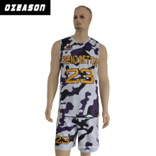 100% poliéster sportswear homem mangas de basquete jersey